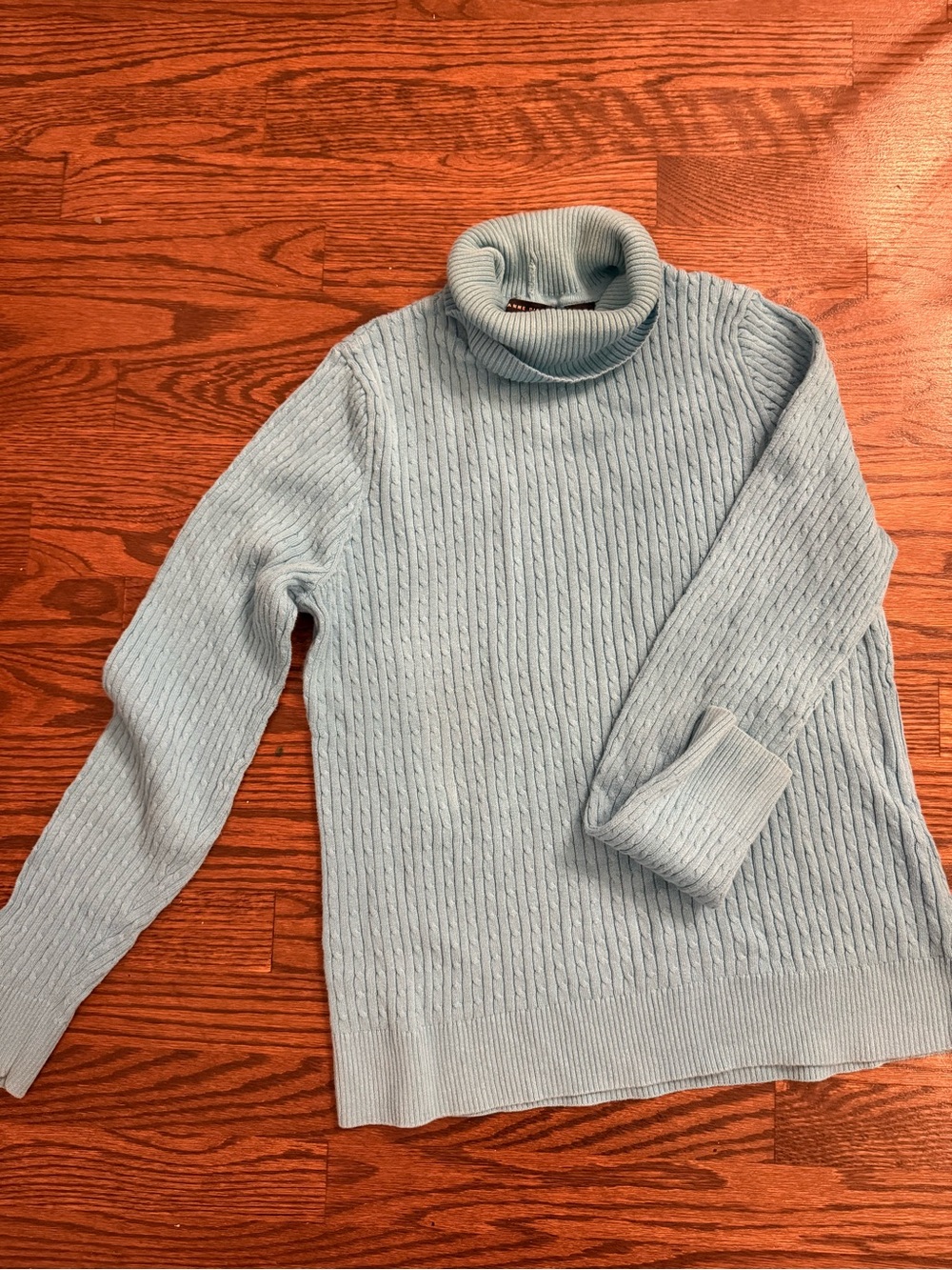 Light Blue Turtleneck Sweater